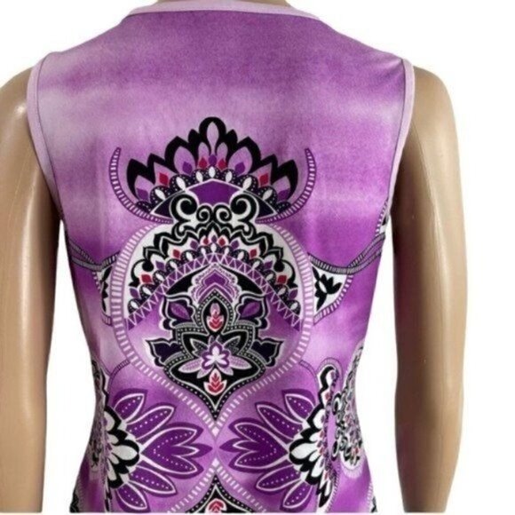 Athleta Purple Yoga tank top size MT - medium tall purple style #841191 - Picture 6 of 10